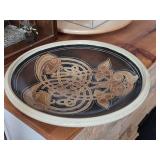 Celtic Knot pattern Ceramic Plate 12"