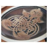 Celtic Knot pattern Ceramic Plate 12"