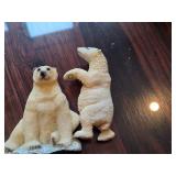 Lot of (3) 4" Polar Bear theme Figurine Magnets