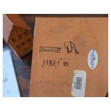 Lot of (4) Hand Made Ceramic Miniature Houses of Historic Bryggen Houses of Bergen Norway by Nordic Dreams