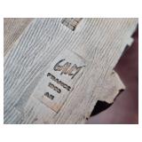 Lot of (2) Gault 7" Hand Made Ceramic Miniature Scale Replica Buildings - Hotel de Paris, Parisian Residential Building with Louis Viutton Store