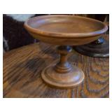 Lot of (2) Vintage Wooden Compotes / Pedestal Bowls by Margaret Studios (Murphy North Carolina)