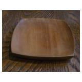 6" Handmade Acacia Wood Serving Plate | Genuine Taverneau by Weisser Ralph (Haiti) 350A