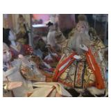 Set of 5 Japanese Hina Dolls - Boy Musicians (Gonin Bayashi)