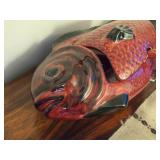 Vintage Bordallo Pinheiro Peixes Fish theme Modernist Ceramic Soup Tureen with Ladle