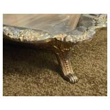 Vintage Silverplated Rectangle Footed Serving Tray 27" x 17"
