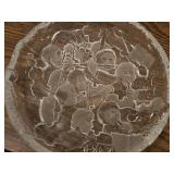 Vintage 10" Crystal Bowl / Plate Designed by Mats Johasson for Royal Krona Sweden Orchestra Musicians