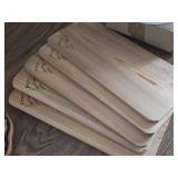 Lot of (5) Cedar Wood Planks 16" x 7"
