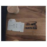 Turtle theme Mid Century Wooden Appetizer Fork Holder with (6) Appetizer Forks by Oliv-Art