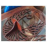 Lot of (2) Decorative Swan Wall / Candle Shelf / Trivet