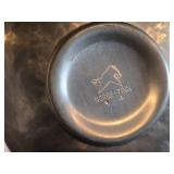 Vintage Pewter Bowl with Hammered Finish and Viking Motif stamped on base - #14 by Norge Tinn (Norway)