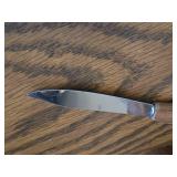 Mid Century Modern Series Teak Wood Fruit / Cheese Knife Set with Holder Set of 6 by Justin Rostfrei (Soligren Germany)