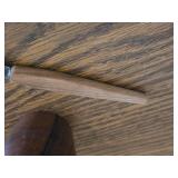 Mid Century Modern Series Teak Wood Fruit / Cheese Knife Set with Holder Set of 6 by Justin Rostfrei (Soligren Germany)