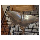 (1) Butterfly theme Metal Trinket Dish 9"x6", (1) Unfinished Pine Key Holder Box 8"x10"