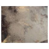 (1) Pewter Sugar Bowl 6", (1) Dragon Fly theme Metal Candle Holder 5"D, (1) Silverplate Wine Bottle Coaster with Pierced Gallery Edge and Engraved Floral Design 4"