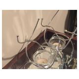 Lot of (2) Silverplated Brandy / Cognac Warmer Stands