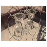 Lot of (2) Silverplated Brandy / Cognac Warmer Stands