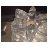 Heavy High Quality Lead Crystal Art Glass Votive Candleholder Plate Warmer - Germany Crystal Ice by La Vida (Poland)