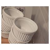 Lot of (9) R & M International White Porcelain Ramikins