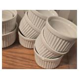 Lot of (9) R & M International White Porcelain Ramikins