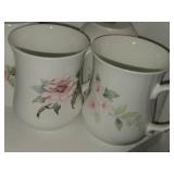 Vintage Bone China Tea / Coffee Cups Set of 8 by Hitkari Potteries