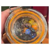 Vintage Le Parfuit Super Glass Mini Canning Jar with Wire Snap Lid with Marbles