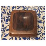 Handmade Walnut Wood Jewely Box with Felt Interior