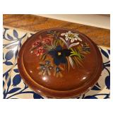 Ruege Handpainted Finish Music Box with Floral Design