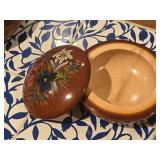 Ruege Handpainted Finish Music Box with Floral Design