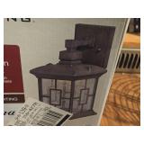 Royal Rusted Finish Clear Seeded Glass Wall Lantern by Patriot Lighting (in original packaging)