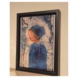 Porcelain Picture - Woman Named Agnes by Ade Lisa Gjeruldsen Signed , Framed