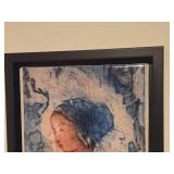 Porcelain Picture - Woman Named Agnes by Ade Lisa Gjeruldsen Signed , Framed