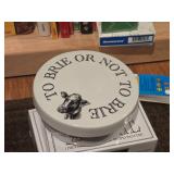 Lot of (2) Village Gourmet Ceramic Brie Baker 2-piece (in original packaging)