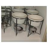Lot of (5) Prepworks by Progressive Ceramic Butter Warmer Fondue Sets