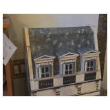 Georgian townhouse-inspired Doll House Wooden Cabinet 1-door/3-shelf
