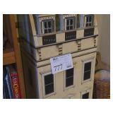 Georgian townhouse-inspired Doll House Wooden Cabinet 1-door/3-shelf
