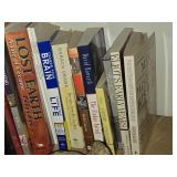 Lot of (1 Shelf) - Monet, Brain, Various Dolls, Mysterious Places, Alfred Hitchcock Books