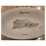 by Aurora 1876 Wedding Jens and Marie Egeland 1st home in Bygland MN Porcelain Dish