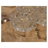 Lot of (5) Glass Candleholders