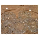 Lot of (5) Glass Candleholders