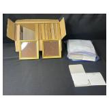 Lot of Gold 4x4 Picture Frames with Envelopes and Card Inserts