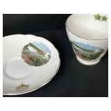 Vintage Bone China Souvenir Demitasse Cup and Saucer Collection - inc Royal Stafford