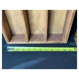 Collection of Airline China, Buffalo China Bowls, Vintage Root Beer Sign, Apple Jar, and Wooden Wall Shelves