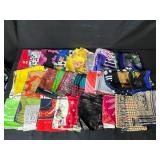 Collection of Vintage and Designer Silk Scarves Assorted Patterns