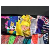 Collection of Vintage and Designer Silk Scarves Assorted Patterns