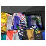 Collection of Vintage and Designer Silk Scarves Assorted Patterns