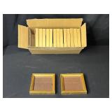 Lot of Gold-Tone Small Square Picture Frames