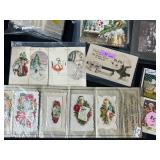 Collection of Vintage Holiday and Victorian Paper Ephemera and Cards