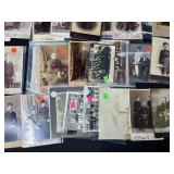Collection of Antique and Vintage Cabinet Card Photos and Postcards