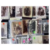 Collection of Antique and Vintage Cabinet Card Photos and Postcards